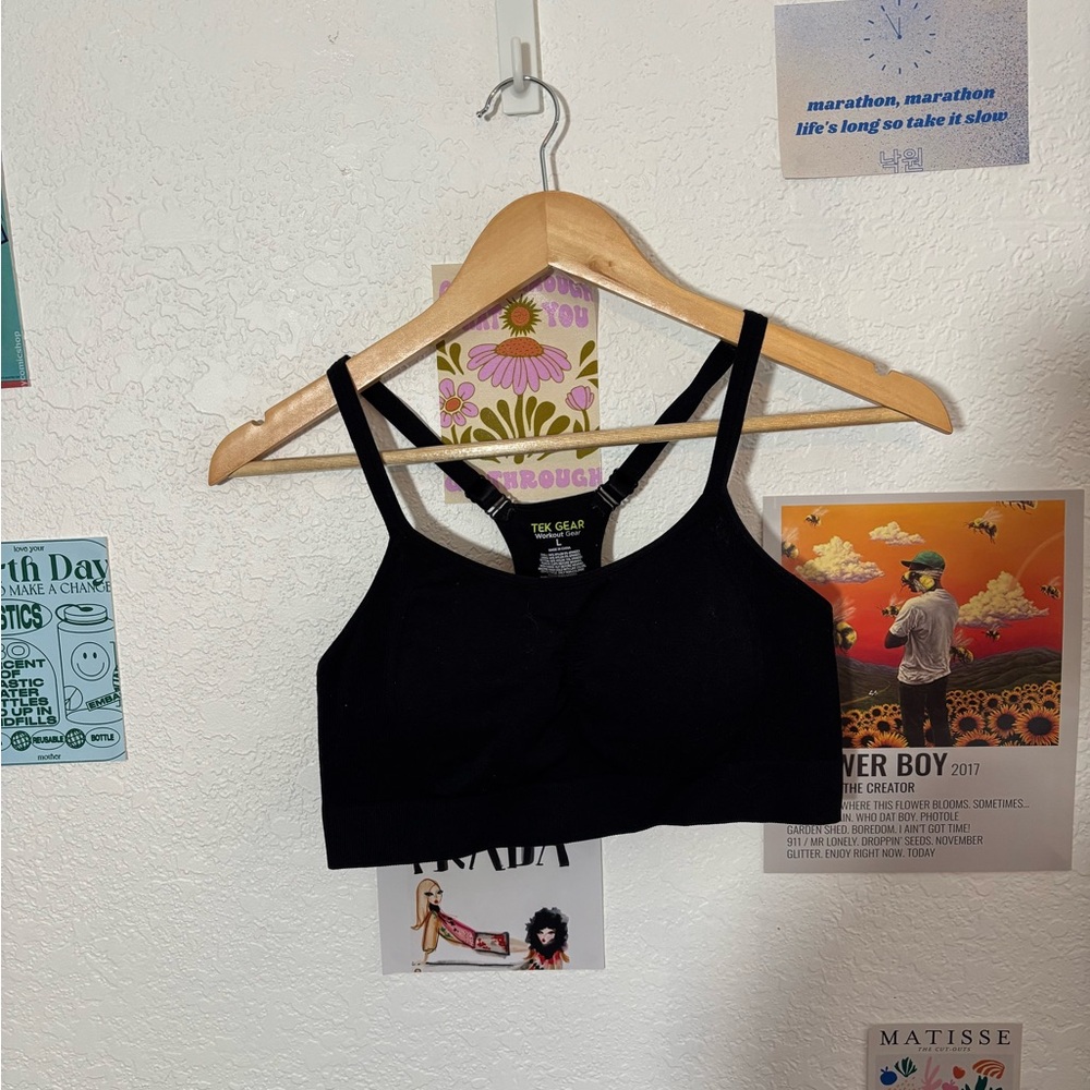 Tek Gear Black Workout Bra